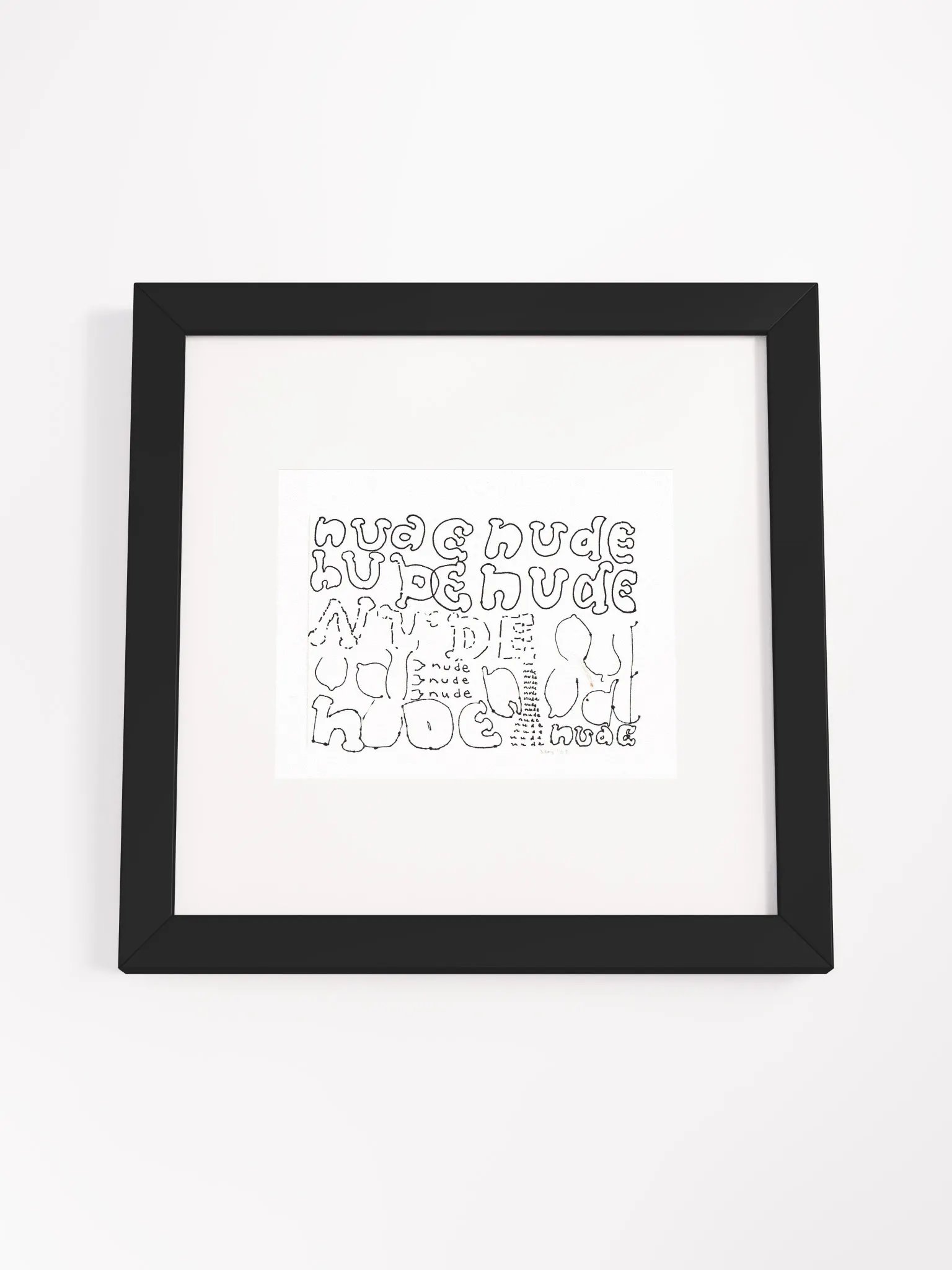 Nude Panel Card Print Framed product image (3)