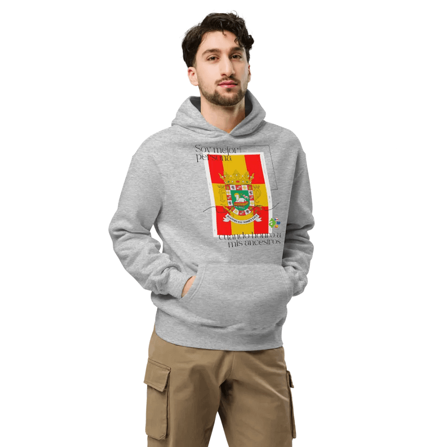 Sudadera con capucha gris - Honra Ancestros Reunificacionistas product image (7)