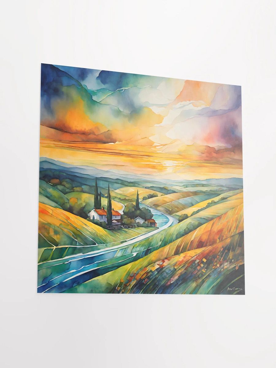 Golden Hills of Serenity at Dusk Poster product image (6)