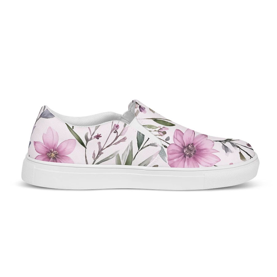 Watercolour Floral Delight Slip-On Canvas Shoes product image (5)