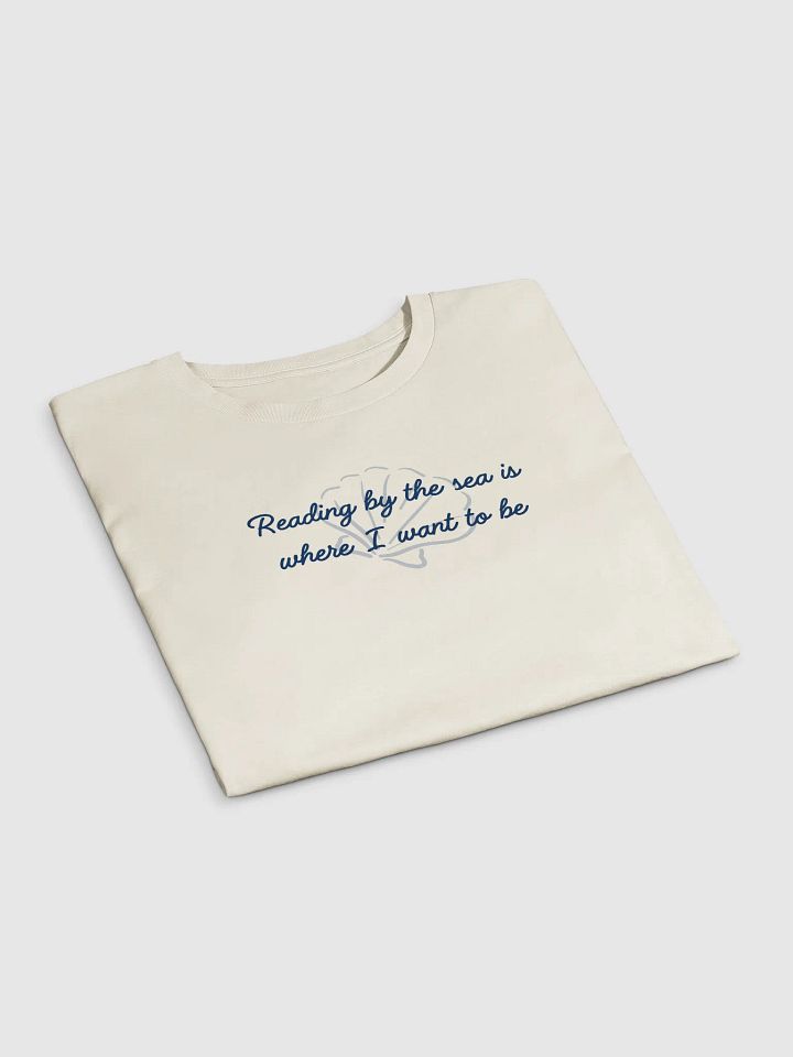 Reading by the sea Crop top product image (2)