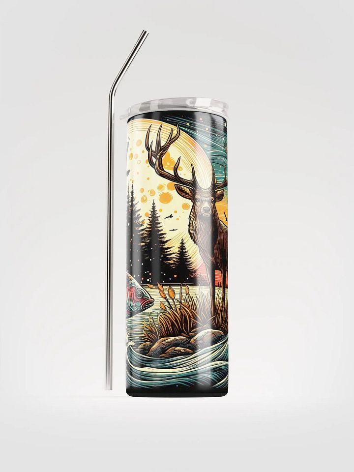 Moonlit Stag Stainless Steel Tumbler product image (2)