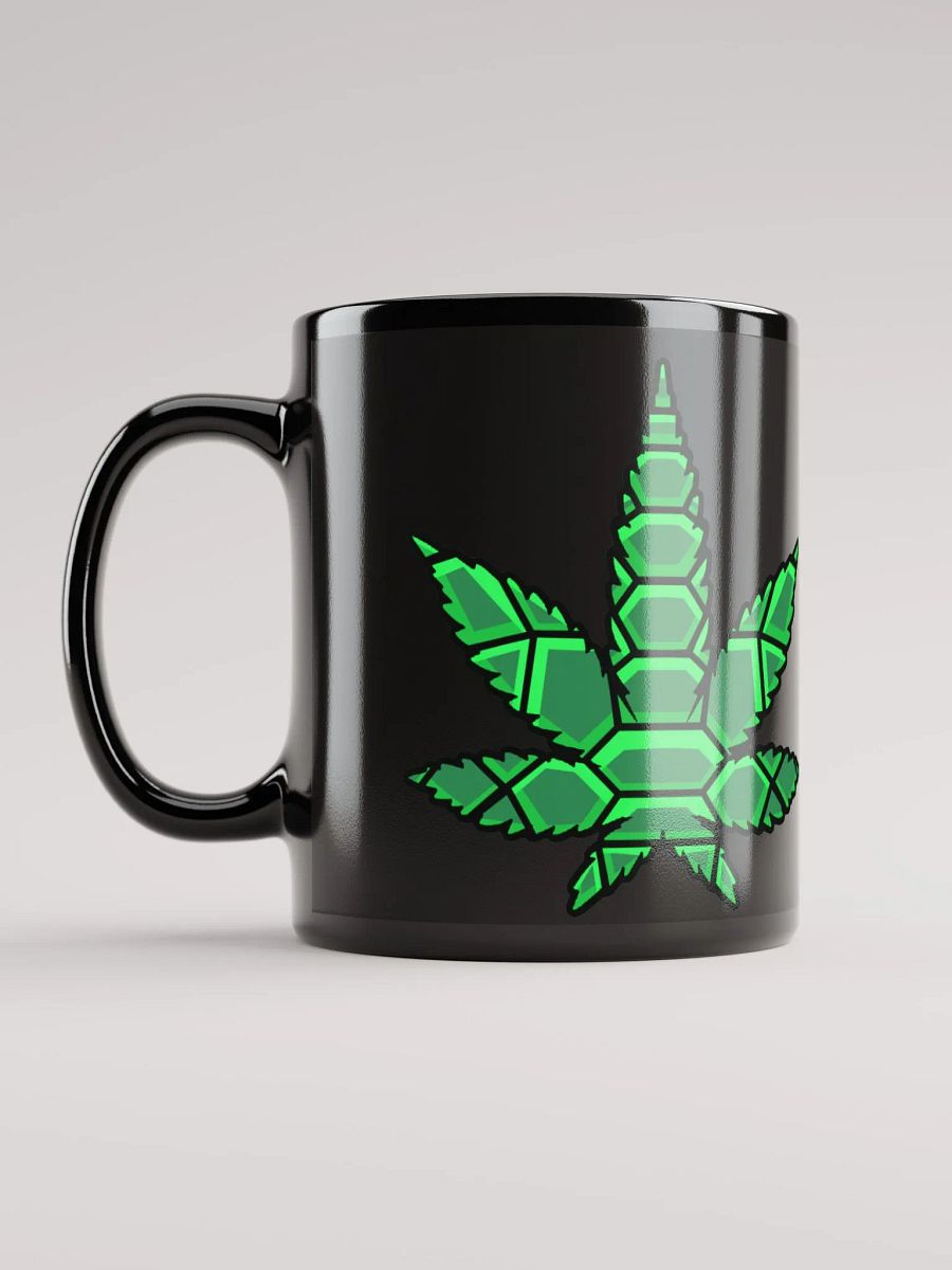 Leaf Black Glossy Mug product image (3)
