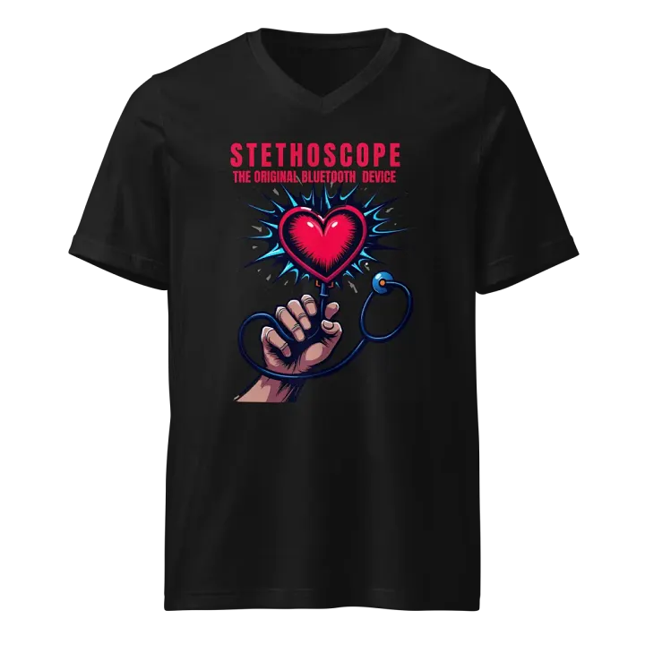 Heartbeat Stethoscope V-Neck Tee product image (1)
