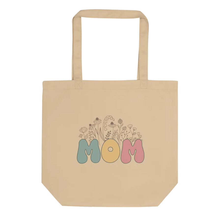 Funny Retro Floral Mother's Day Canvas Bag Both Side Print product image (2)