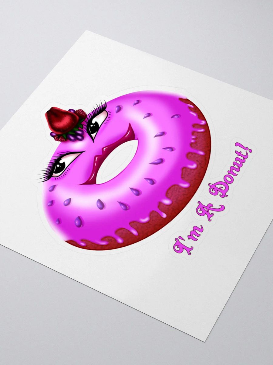 I'm A Donut Girl KissCut Sticker product image (8)