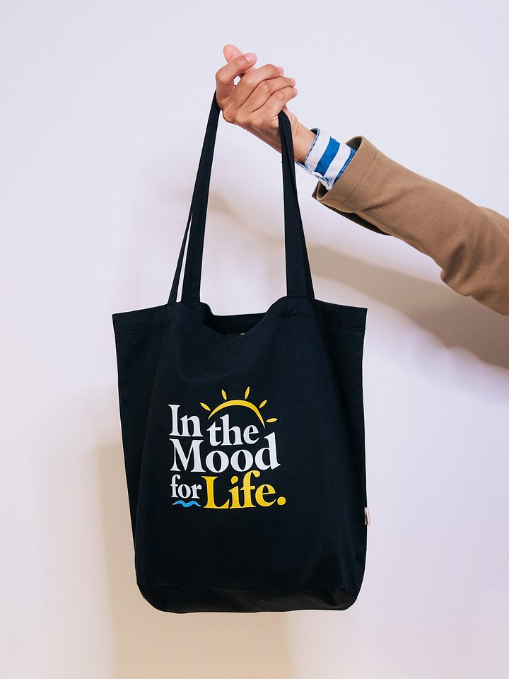 Black 100% Organic Cotton Tote Bag | Summit Logo product image (2)