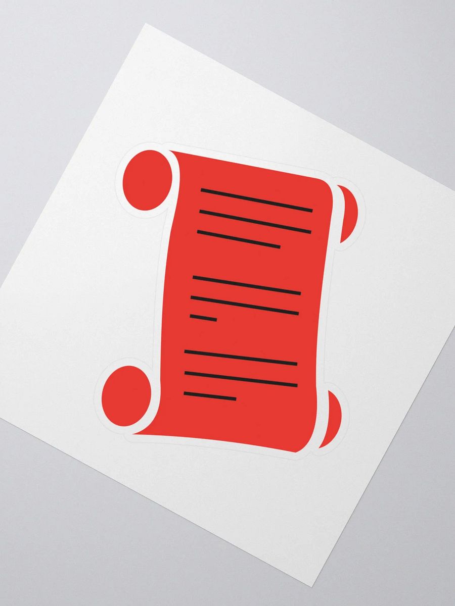 The Forbidden Scrolls Logo Sticker product image (2)