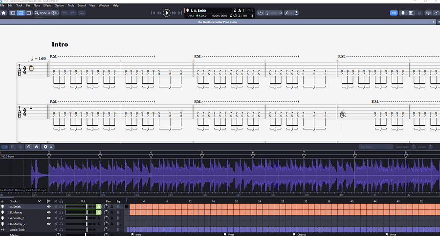 The Duellists PDF TAB + Backing Track MP3 product image (3)