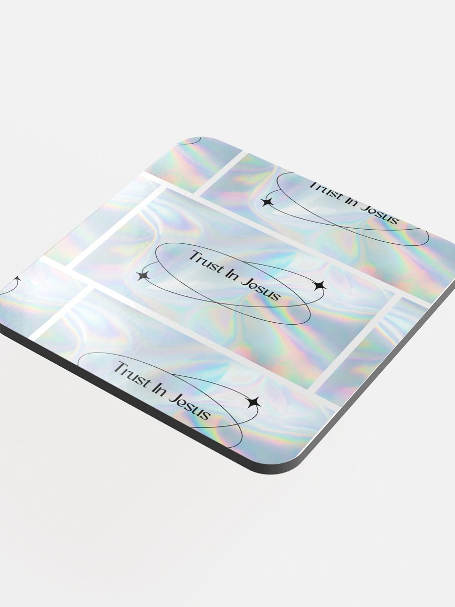 Holographic Trust In Jesus Coaster product image (4)