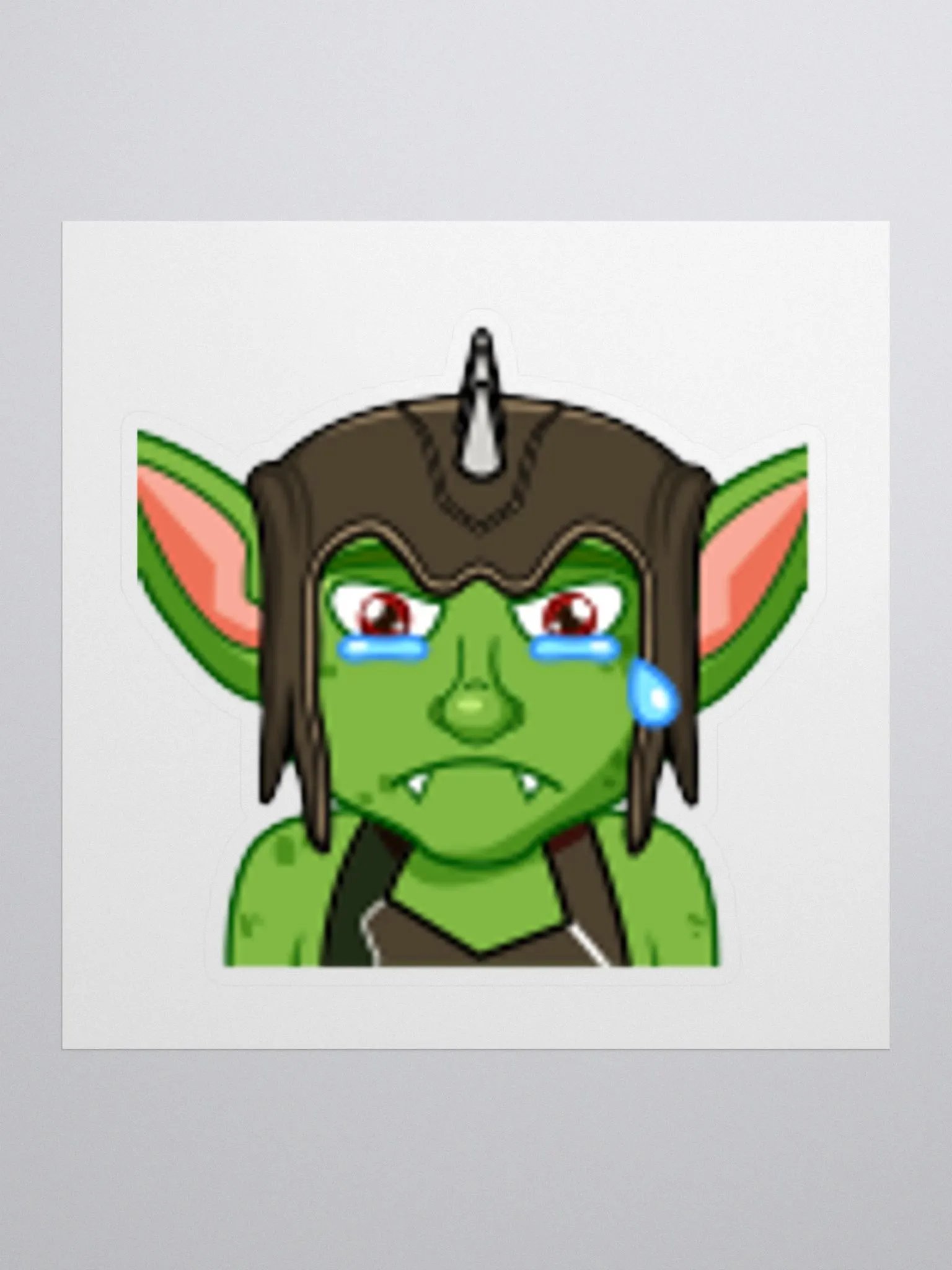 Sad Kiss Cut Sticker product image (1)