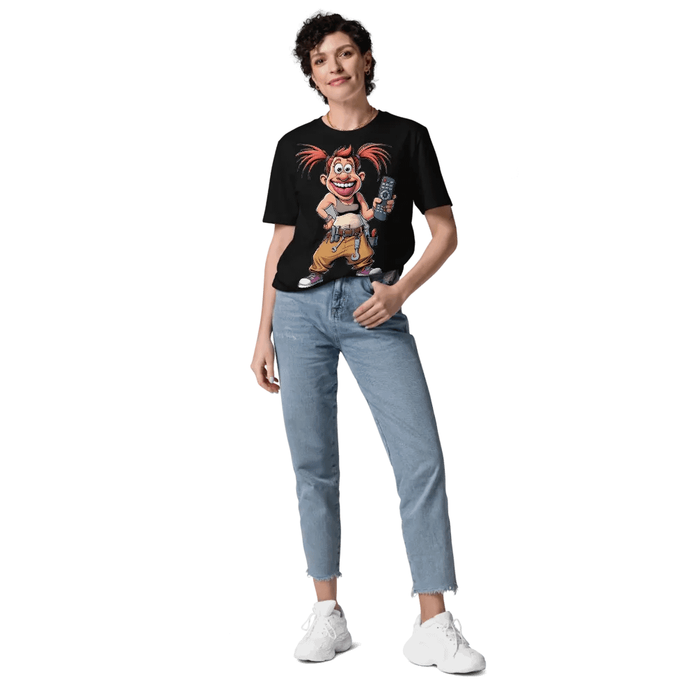 Playful Cartoon Character Organic Cotton T-Shirt product image (16)