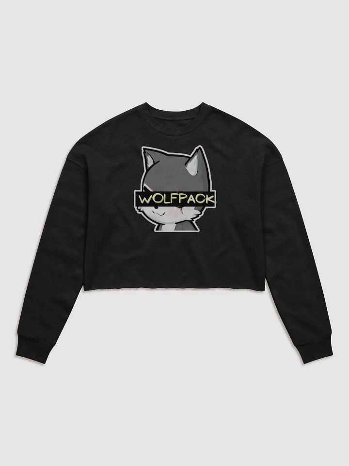 Women's WOLFPACK Crop Long Sleeve Shirt (Chibi Wolf) product image (1)