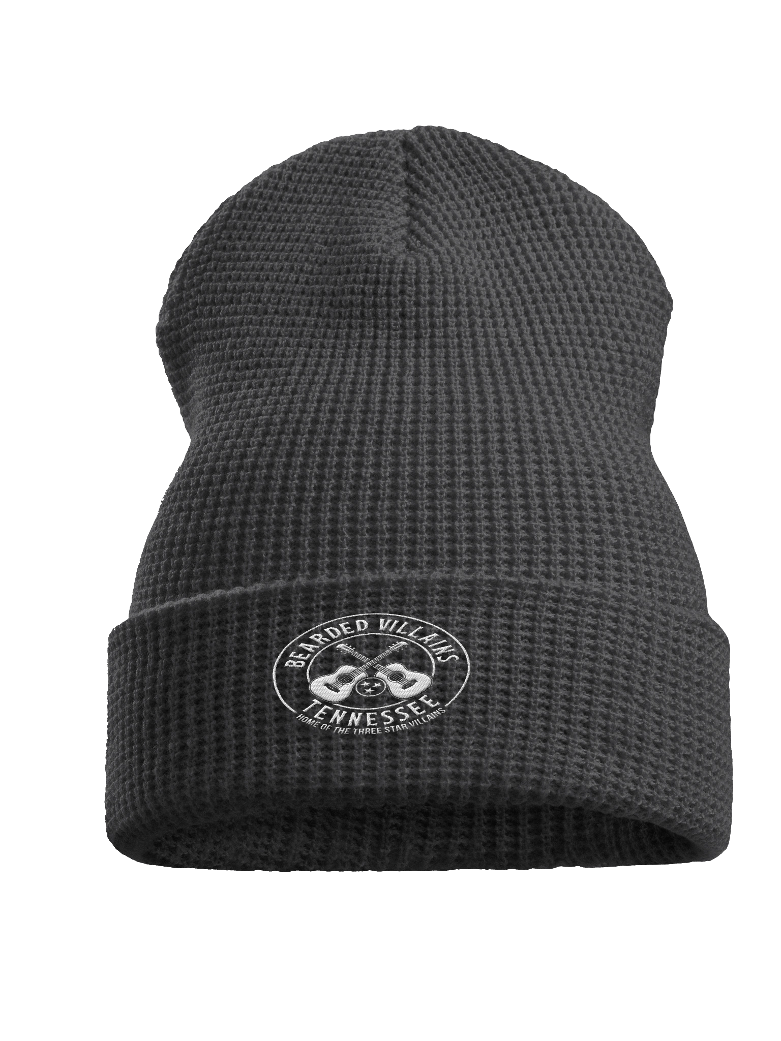 TSV Bearded Villains Tennessee Waffle Knit Beanie | Artic White | Bold Brotherhood Style & Comfort product image (3)