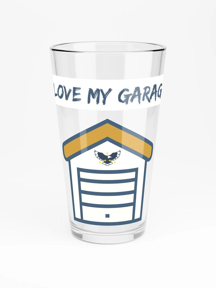I Love My Garage - pint glass product image (1)