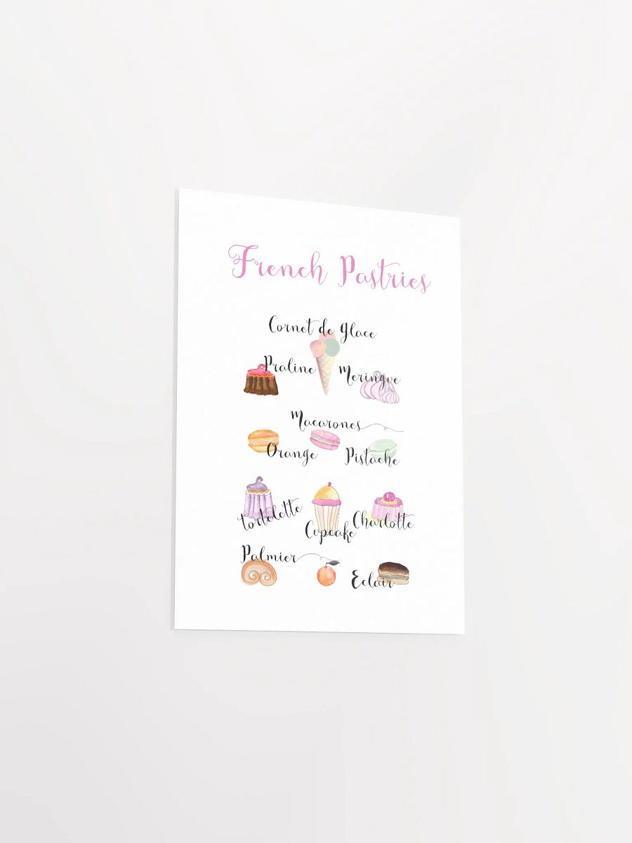 French Pastries Illustrated Poster product image (19)