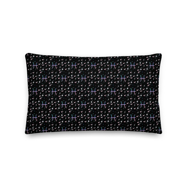 Pisces, Pastel Pisces Glyph, Pillow product image (5)