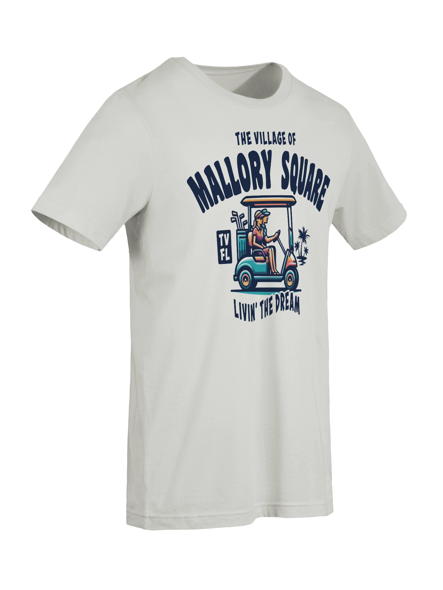 The Village of Mallory Square TV FL Golf Cart Design T-Shirt product image (77)
