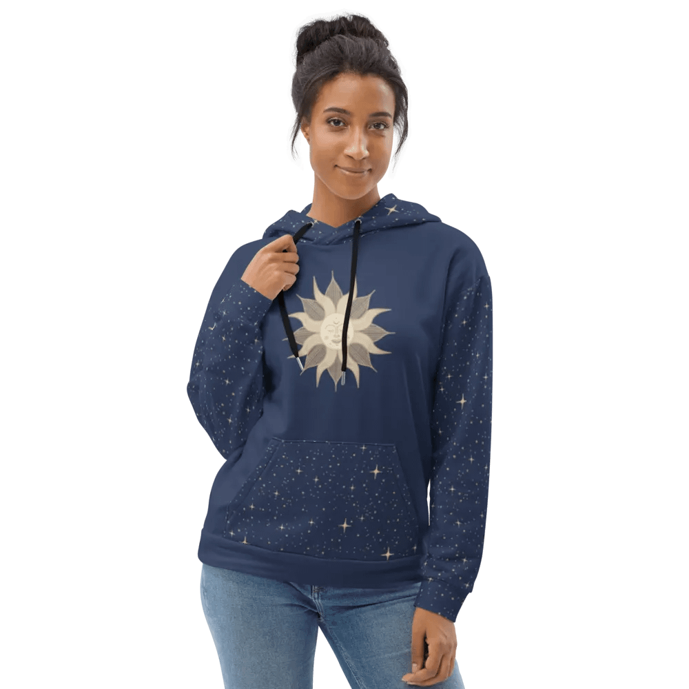 Mystic Sun Starry Night Sky Hoodie product image (5)