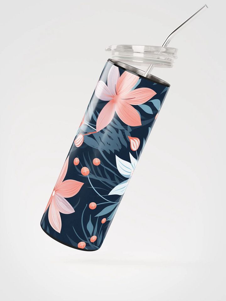 Forest Style Pastel Pink Flower Stainless Steel Tumbler product image (2)