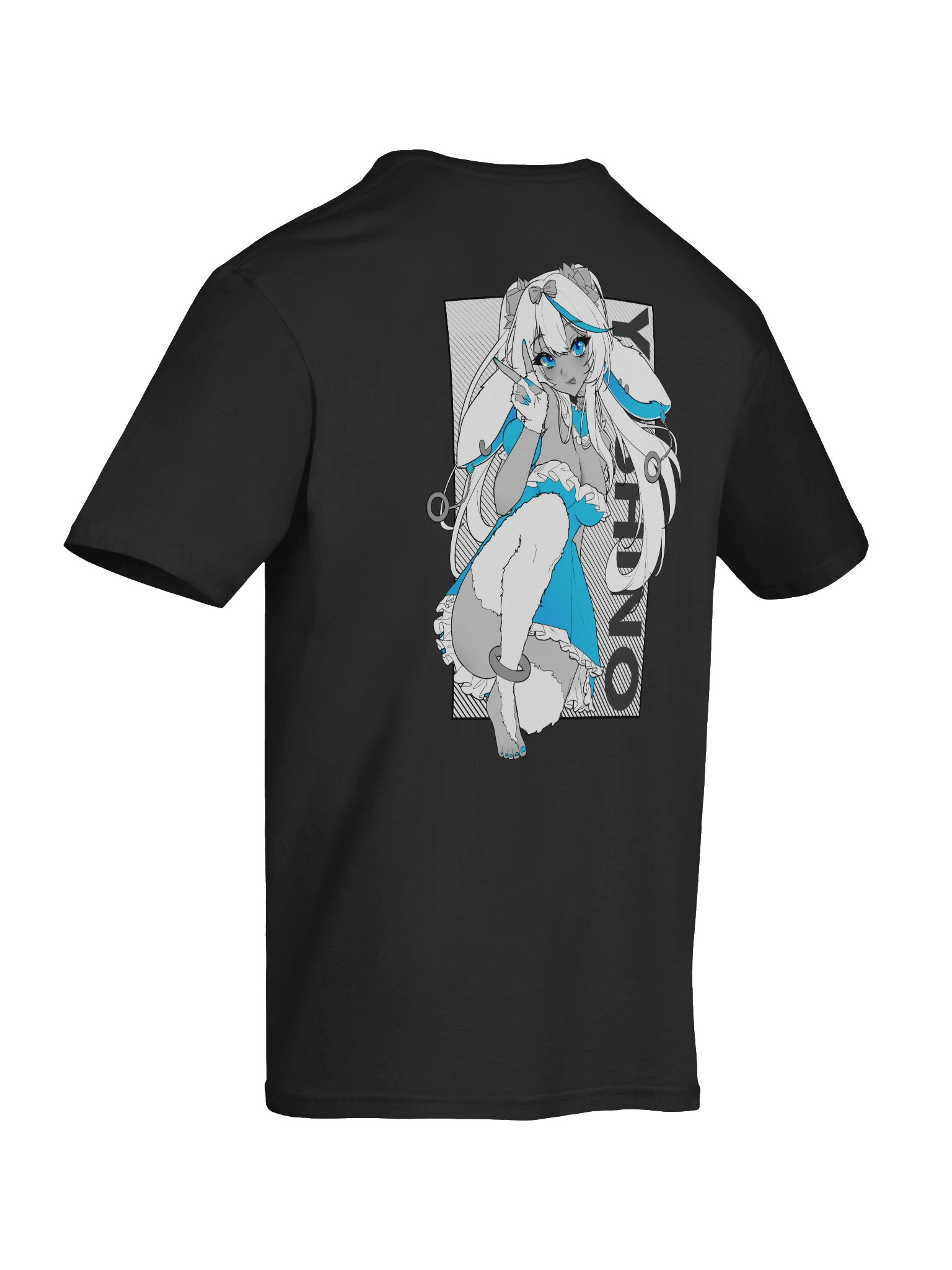Yoshino ₍ᐢᐢ₎ T-Shirt - Black / White / Gray / Blue product image (12)