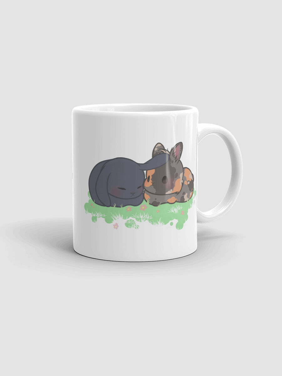 Chibi Bunnies White glossy mug product image (3)