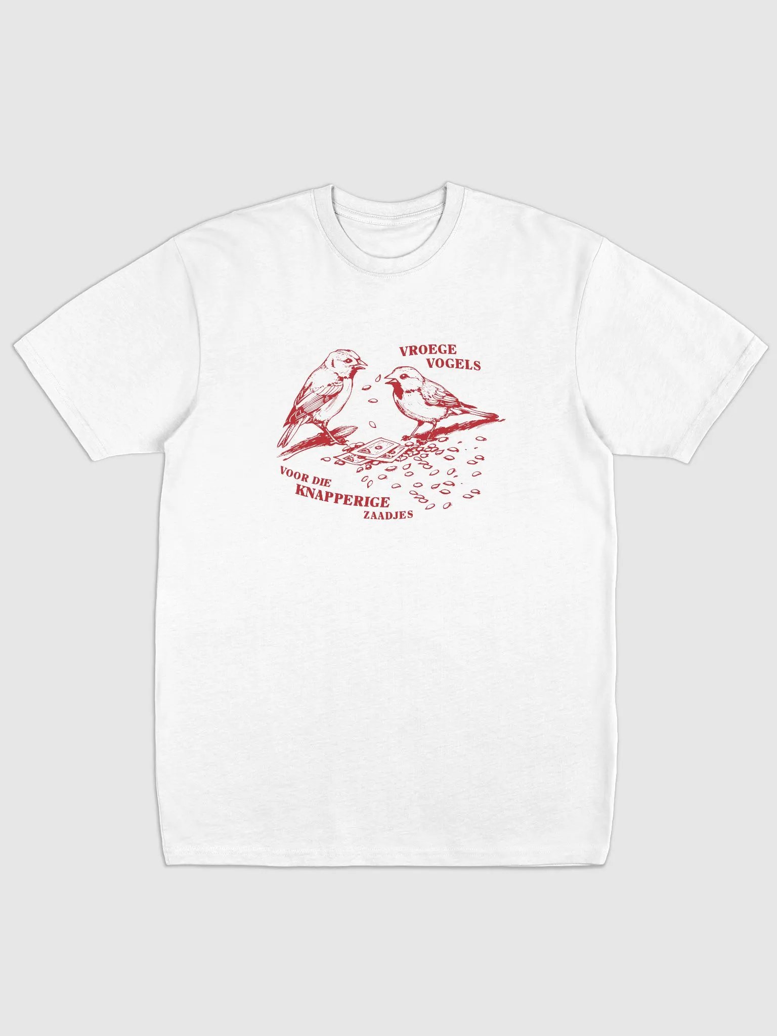 Vroege vogels voor die knapperige zaadjes - White / Red product image (2)