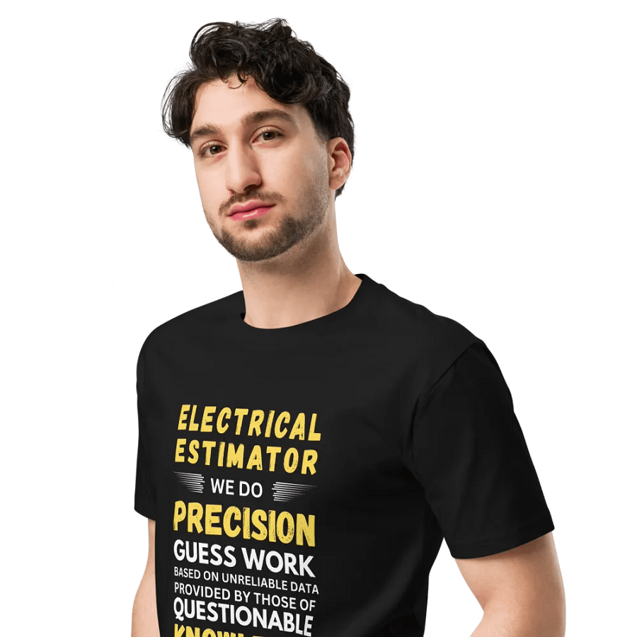Electrical Estimator We Do Unisex Premium T-Shirt product image (4)
