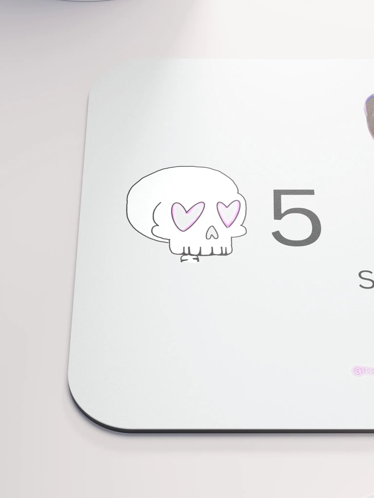 White Mouse Pad Channel Points Show Us the Cat product image (6)