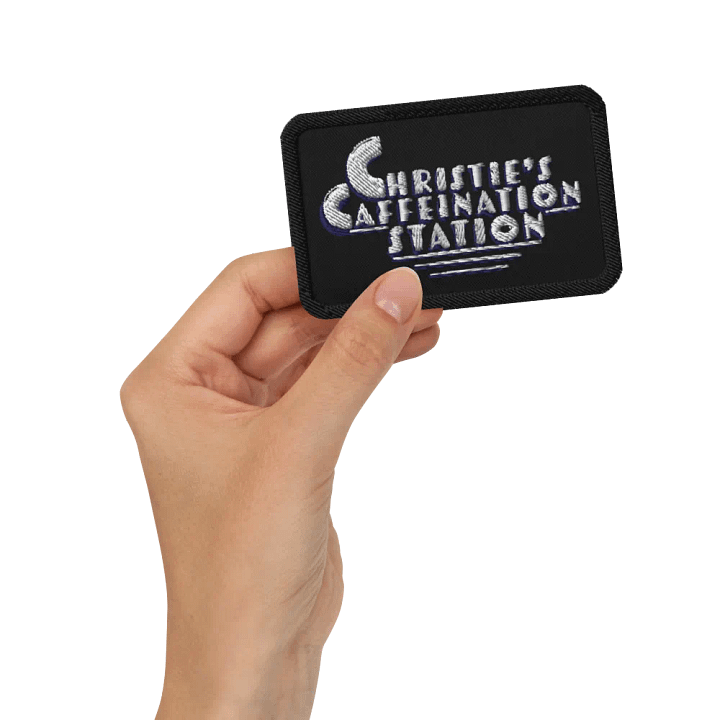 Christie's Caffeination Station Embroidered Patch - Black product image (2)