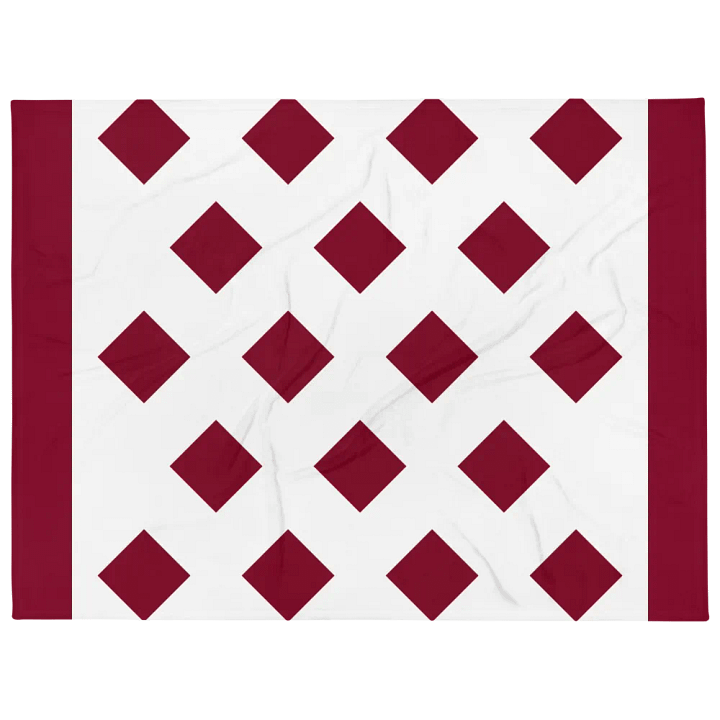 Burgundy Diamonds and Stripes Designed Blanket product image (1)