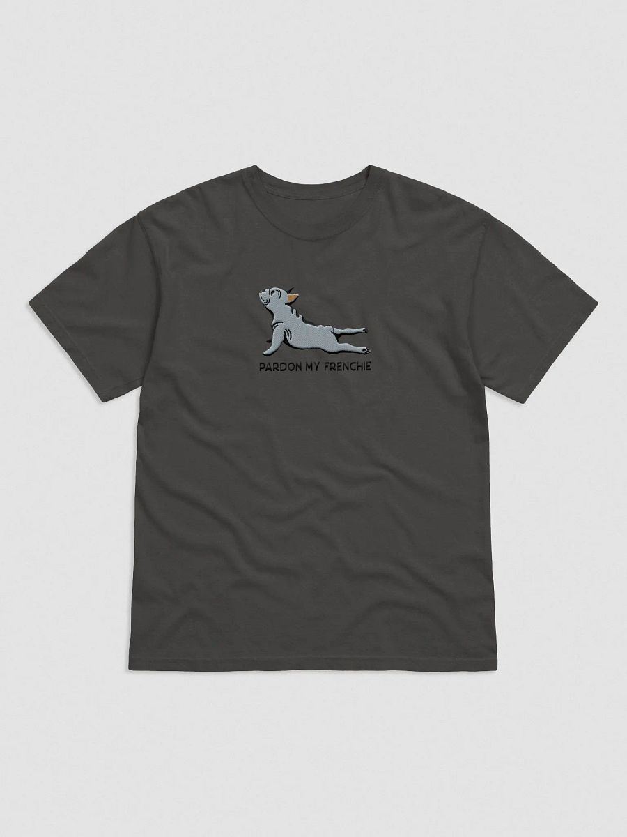 Pardon My Frenchie T-Shirt(Embroidered) of a French Bulldog(Blue) product image (4)