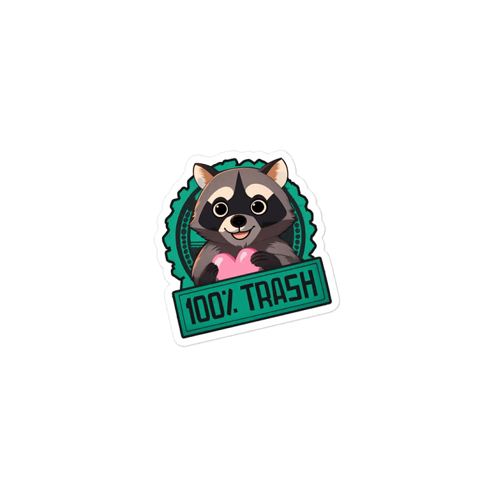 100% Trash Heart Magnet product image (1)