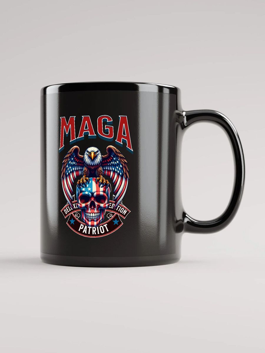 Patriotic MAGA Eagle Black Glossy Mug product image (2)