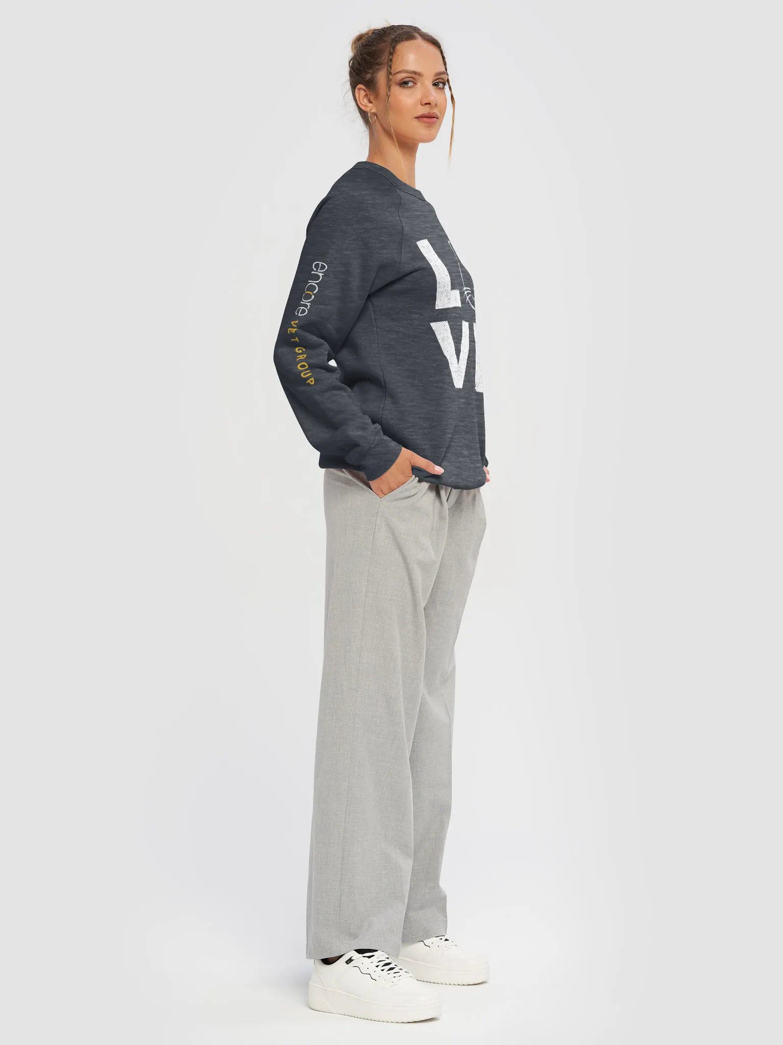 Encore Cat Love Bella & Canvas Sweatshirt product image (6)