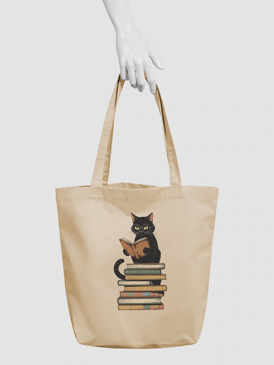 Black Cat Bookish Tote Bag product image (3)