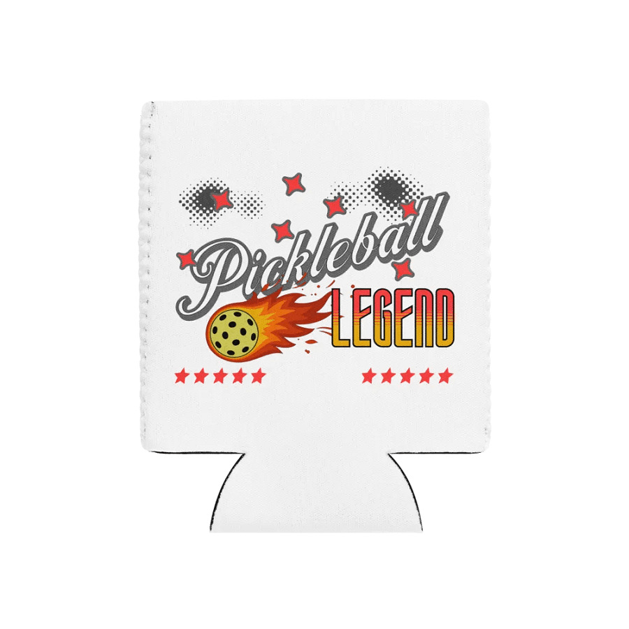 Flaming Pickleball Legend Coozie Can Cooler product image (1)