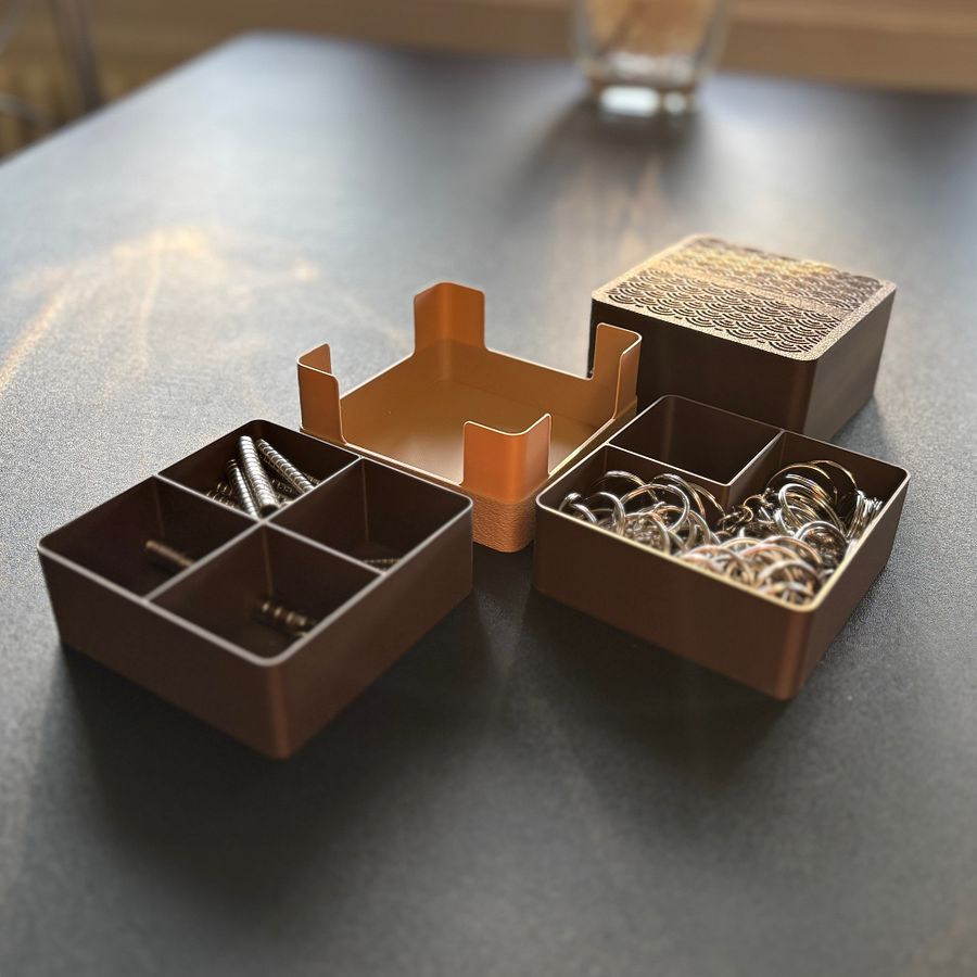 Custom Jewelry Box with Seigaiha Pattern product image (6)