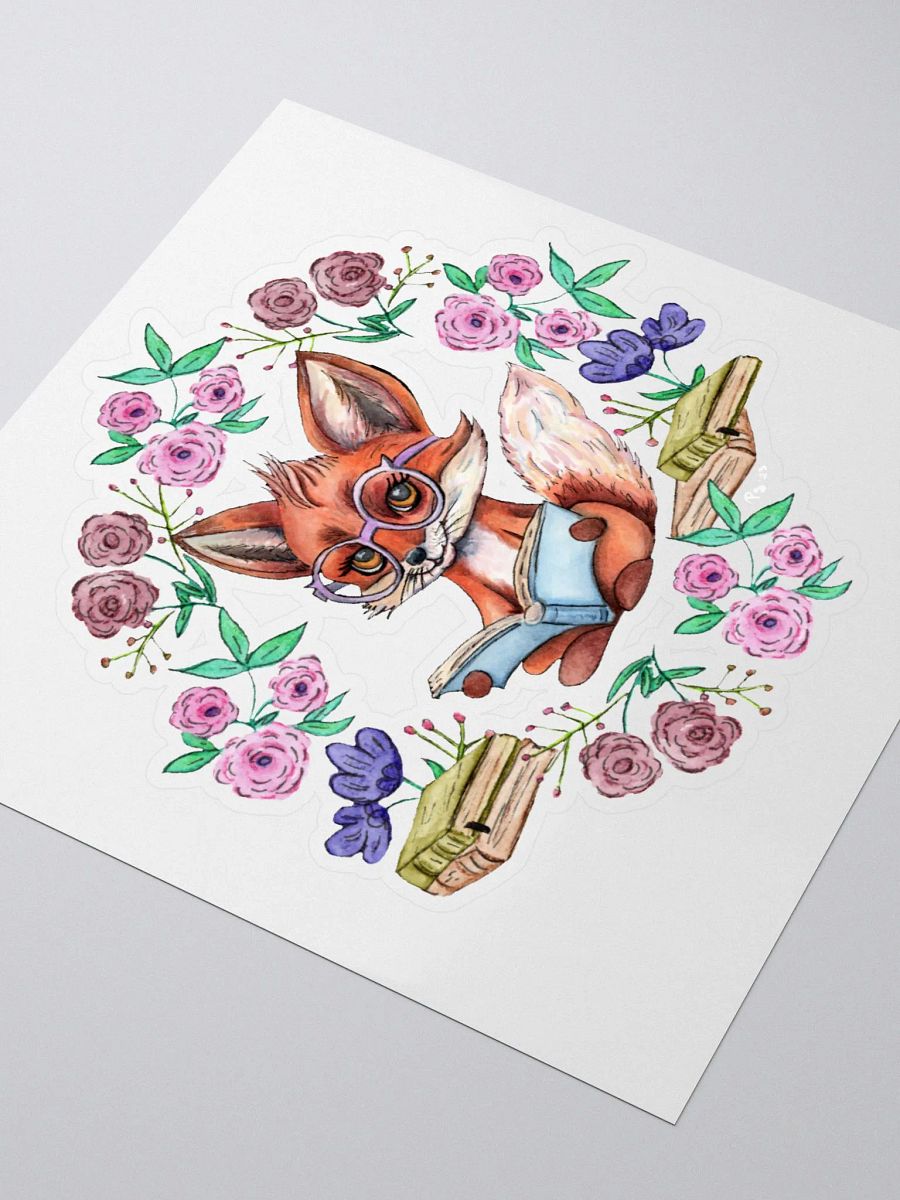 Book Smart Fox Sticker product image (3)