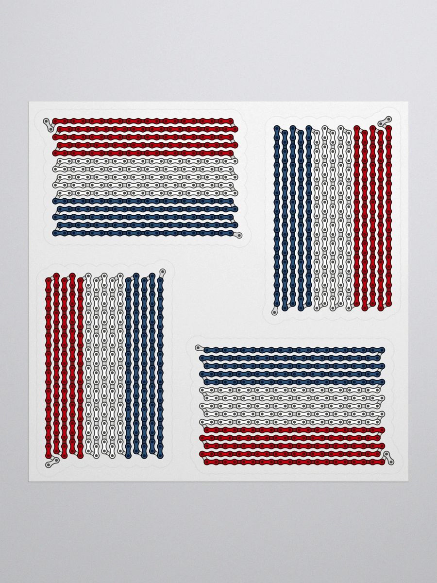 Netherlands Bike Chain Flag Sticker 4 Pack product image (1)