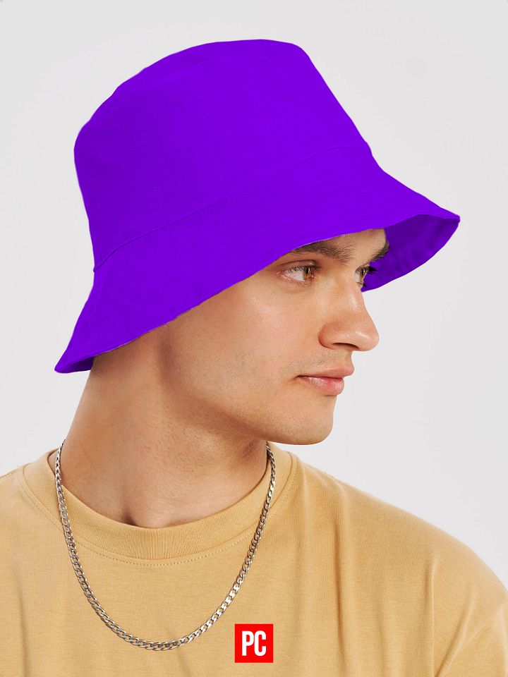 Plain Color Violet Bucket Hat product image (2)