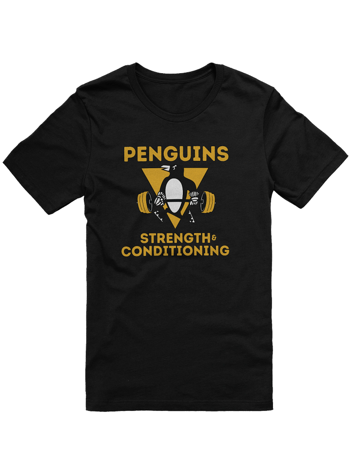 Penguins Strength and Conditioning T-Shirt – Funny Hockey Gym Workout Tee product image (1)