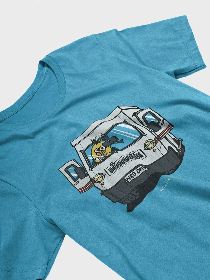 Wheelie Yellow Driving unisex T-shirt! (front print only!) product image (1)