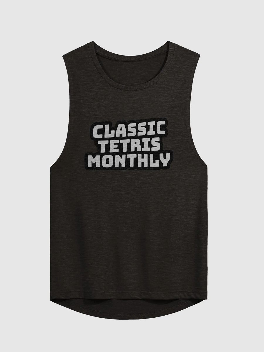 A "ladies flowy muscle tank" product image (1)