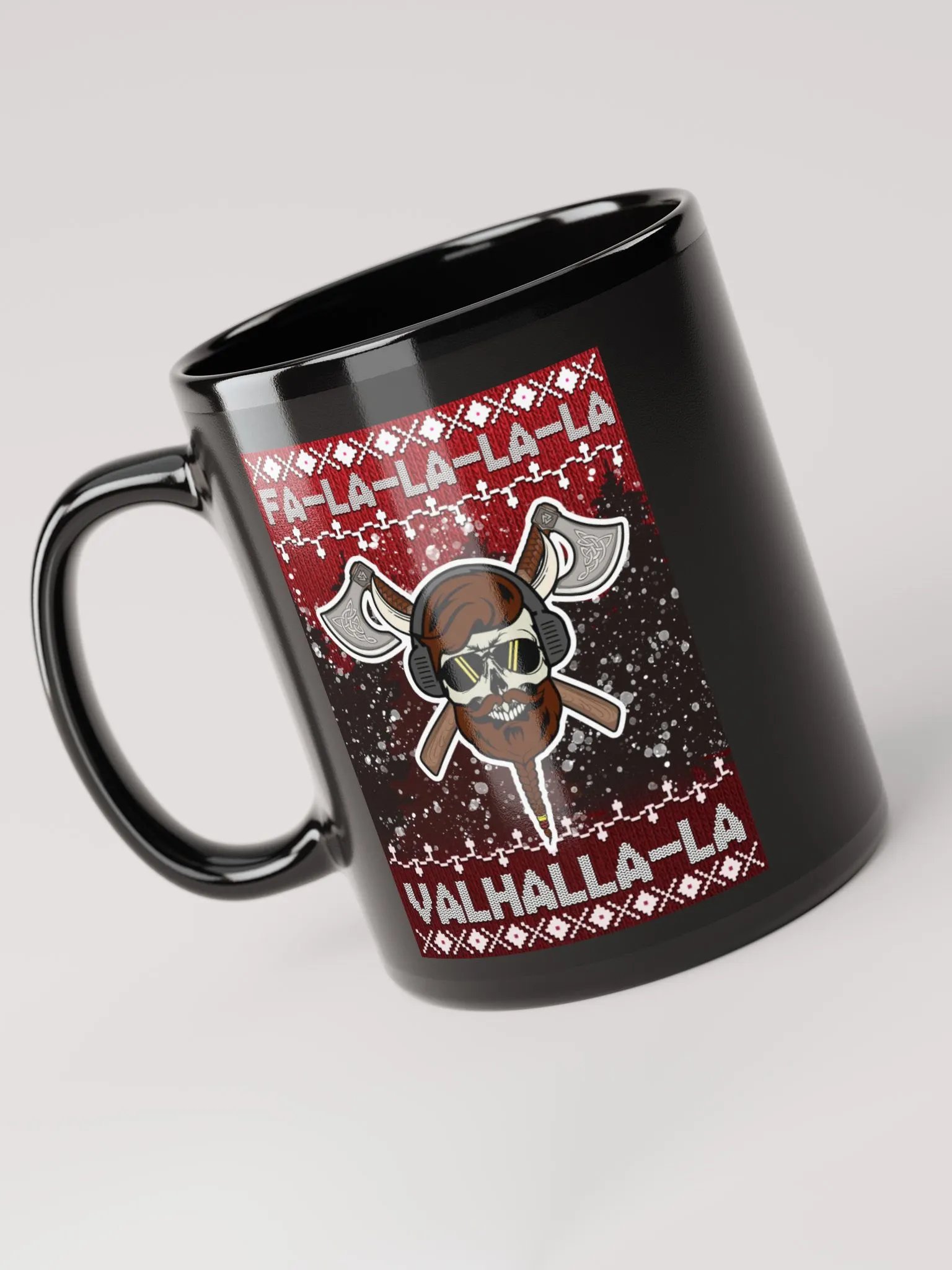 Viking Christmas Mug - Glossy Black product image (1)