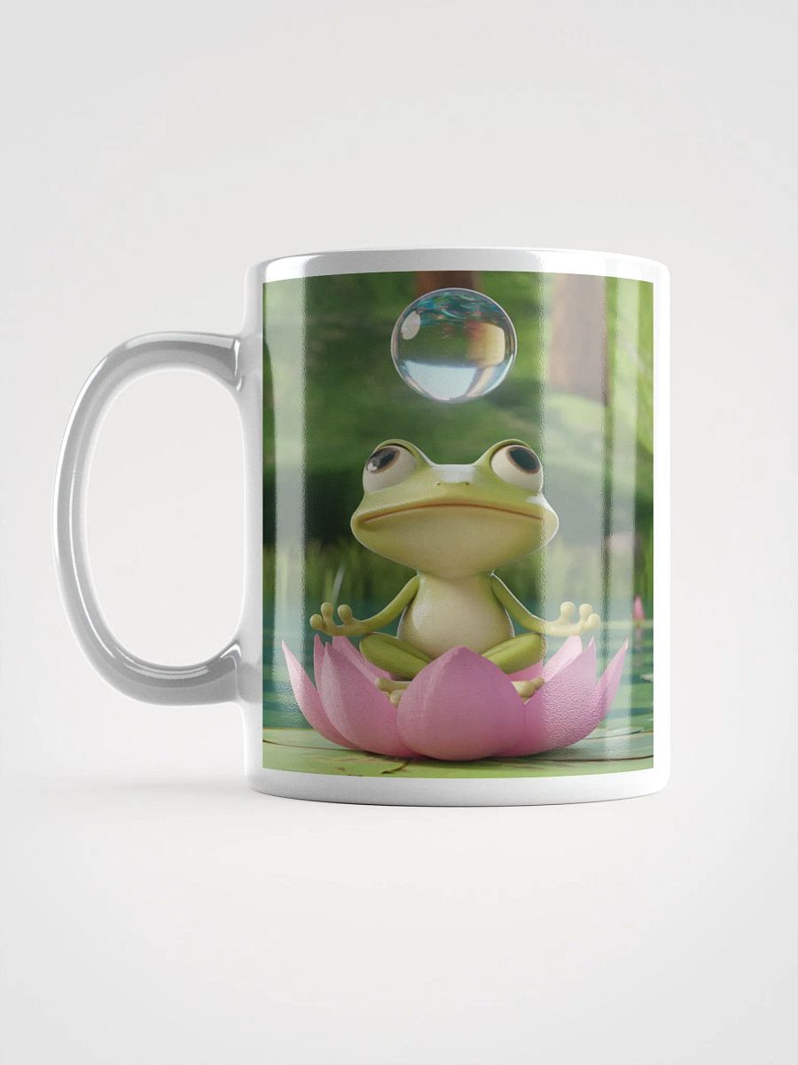 Meditative Frog #Stylish Glossy White Mug product image (6)