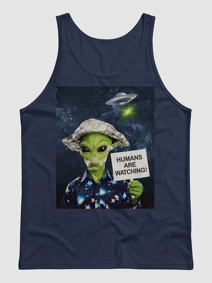 Alien Warning Jersey Tank Bella+Canvas (Men's) product image (1)