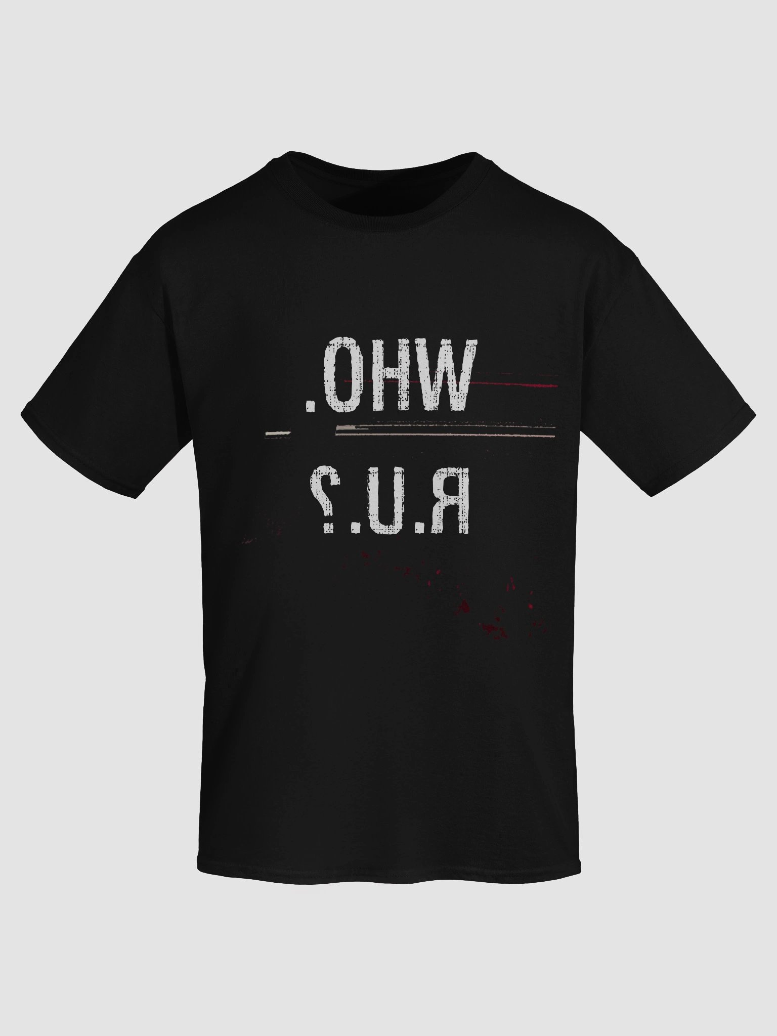 Who r u? | Release Artwork T-shirt (black) product image (7)