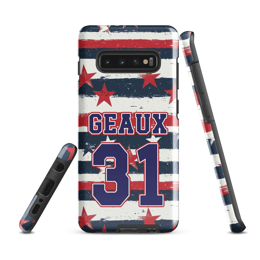 Geaux 31 - Vintage Stars & Stripes Layered Phone Case for Samsung Phones product image (1)
