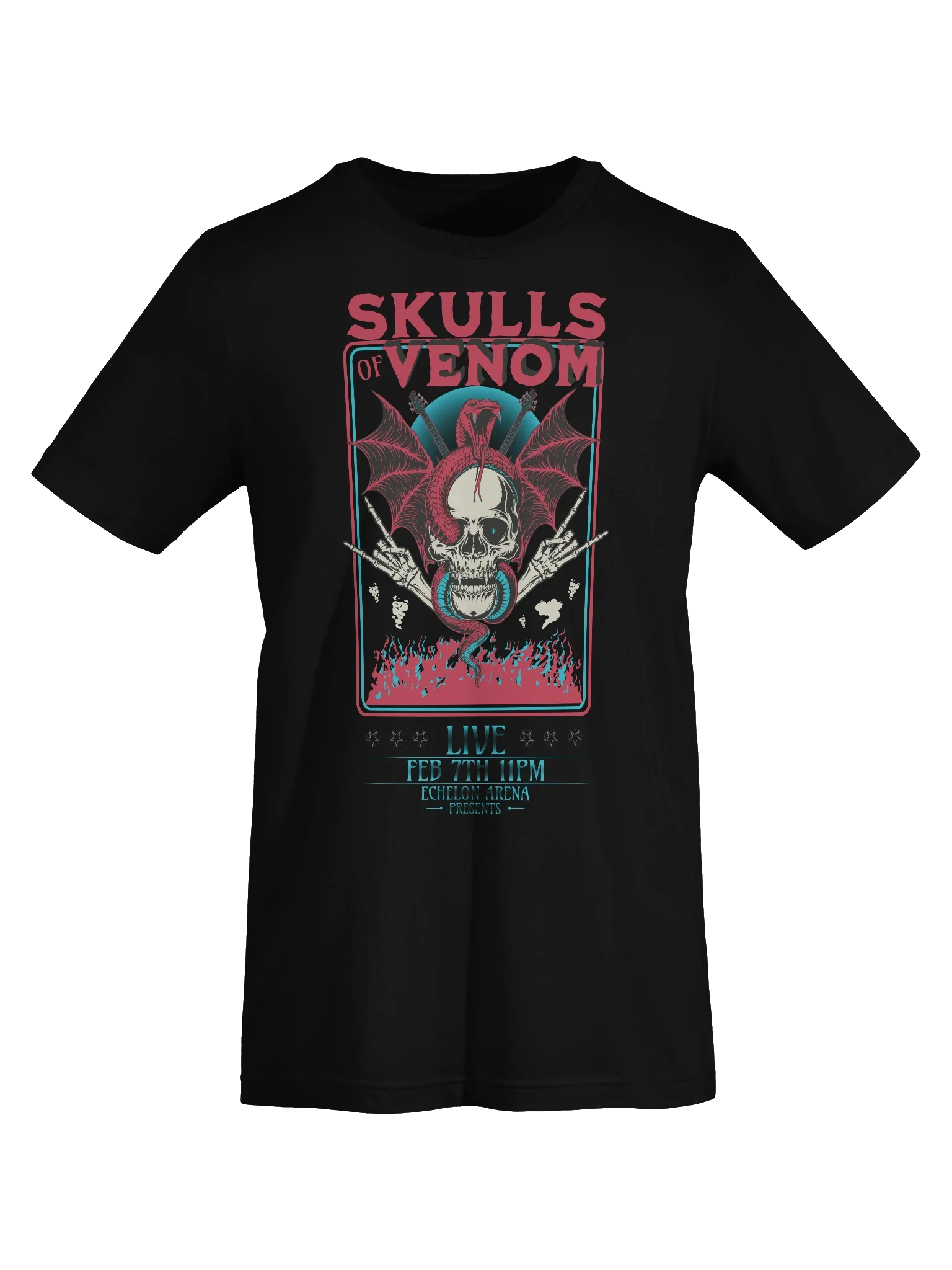 Stylish Skull-Themed T-Shirt for Venom Metal Band Fans product image (7)